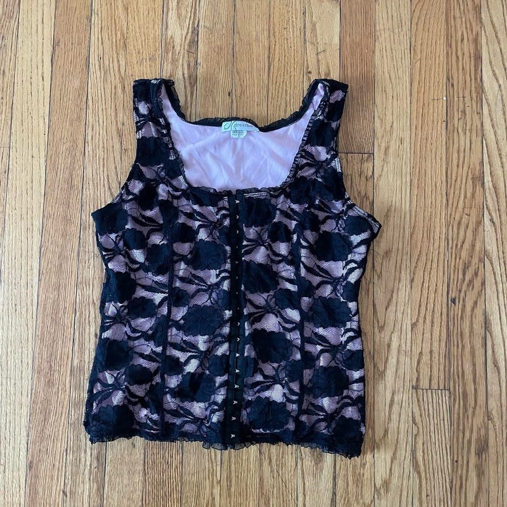 Lace Corset Tank Top